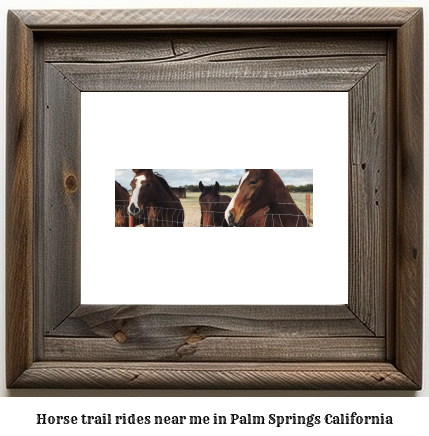 horse trail rides near me in Palm Springs, California